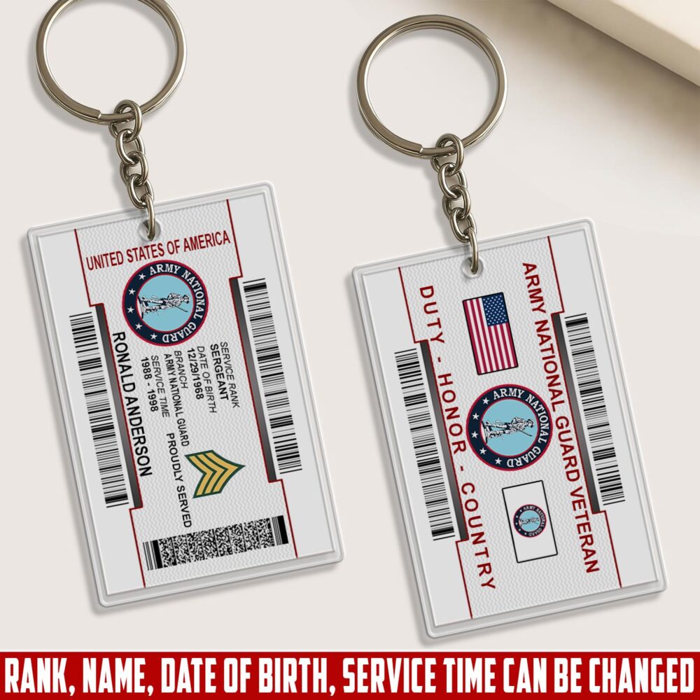 Army National Guard - Acrylic Keychain