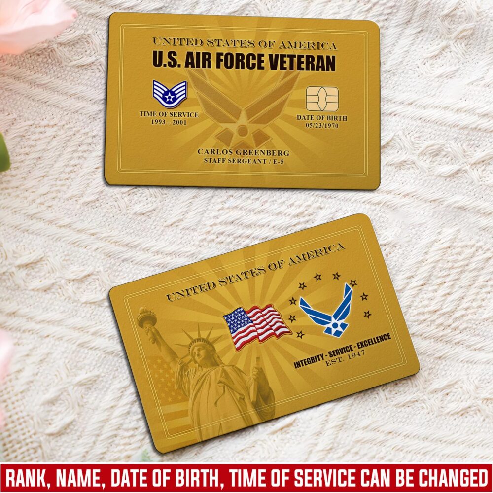 US Air Force , Defender of Freedom - Printed Metal Card