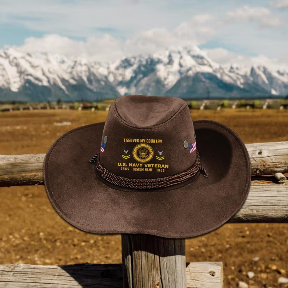 US Navy, Always Courageous - Cowboy Hat - Image 4