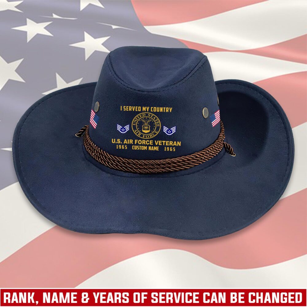 US Air Force , E 8 Air Force First Sergeant - Cowboy Hat