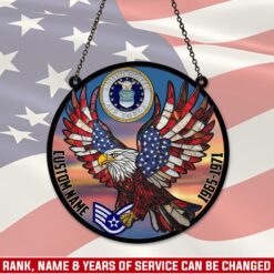 US Air Force, Honor, Duty, Service - Suncatcher 8in
